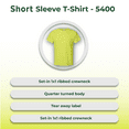 thumbnail image 5 of Hanes Men Essential-T High Visibility T-Shirt, Short Sleeve Tee, Safety Green, CVC Blend, 2XL, 5 of 6