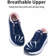 thumbnail image 6 of GOOBON Wide Toe Box Walking Shoes Womens Arch Support Orthotic Sneakers Plantar Fasciitis Tennis Running Shoes Fashion Sneakers for Foot Pain Relief US 6-11, 6 of 7