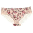 thumbnail image 6 of Marilyn Monroe Women's Sexy Lace Hipster Brief Panties 5 Pack - Vintage Pink Coral Floral - X-Large, 6 of 10