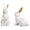 B, variant on Uanit Geometric Easter Sitting and Standing Bunny Figurines 2 Piece Set - Modern Statues for Tabletop and Garden Decor, Abstract Rabbit Sculptures for Spring Holiday Display