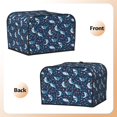 thumbnail image 3 of Honeii Sea Sharks Print 4 slice Toaster Cover, Two Slice Toaster Dust-proof Cover For Kitchen Small Appliance and Fingerprint Protection, 3 of 7