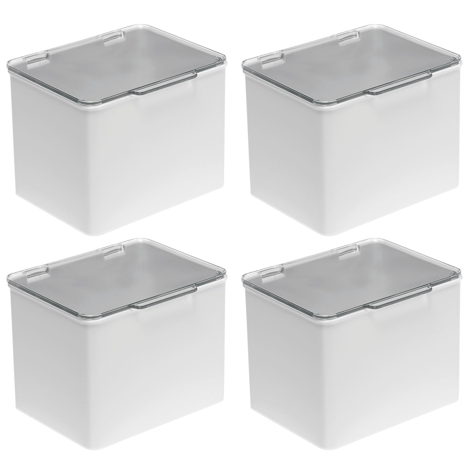 Bathroom Storage Box With Lid White – Rispa