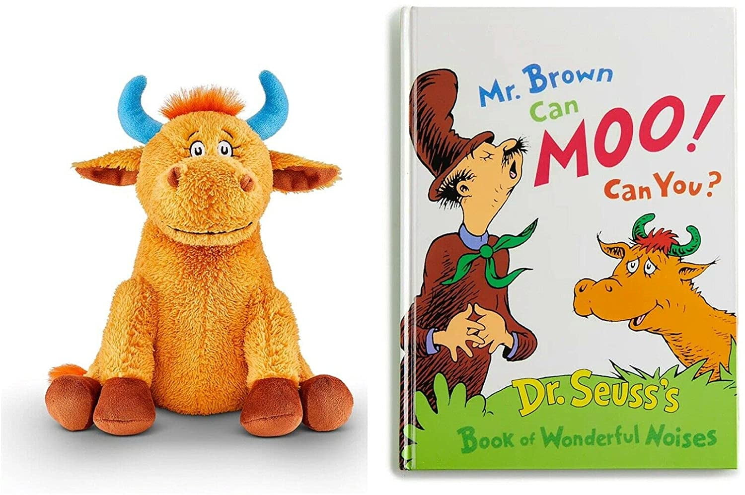 Mr Brown Can Moo Moose Plush and Book Set 12" Soft Stuffed Bundle Kohl