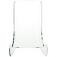 thumbnail image 2 of Plymor Clear Acrylic Flat Back Easel With Shallow Support Ledges, 4.5" H x 3.375" W x 2.75" D (12 Pack), 2 of 2