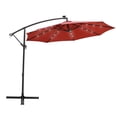thumbnail image 1 of LeisureMod WUBL-10R Parasol de Patio Suspendu Déporté Moderne de 10 Pieds avec LED Solaire, Rouge, 1 of 1