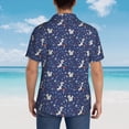 thumbnail image 6 of Fotbe Squirrel Flower Hawaiian Shirt for Men Unisex Summer Beach Casual Short Sleeve Cotton Linen Button Down Shirts-3X-Large, 6 of 9