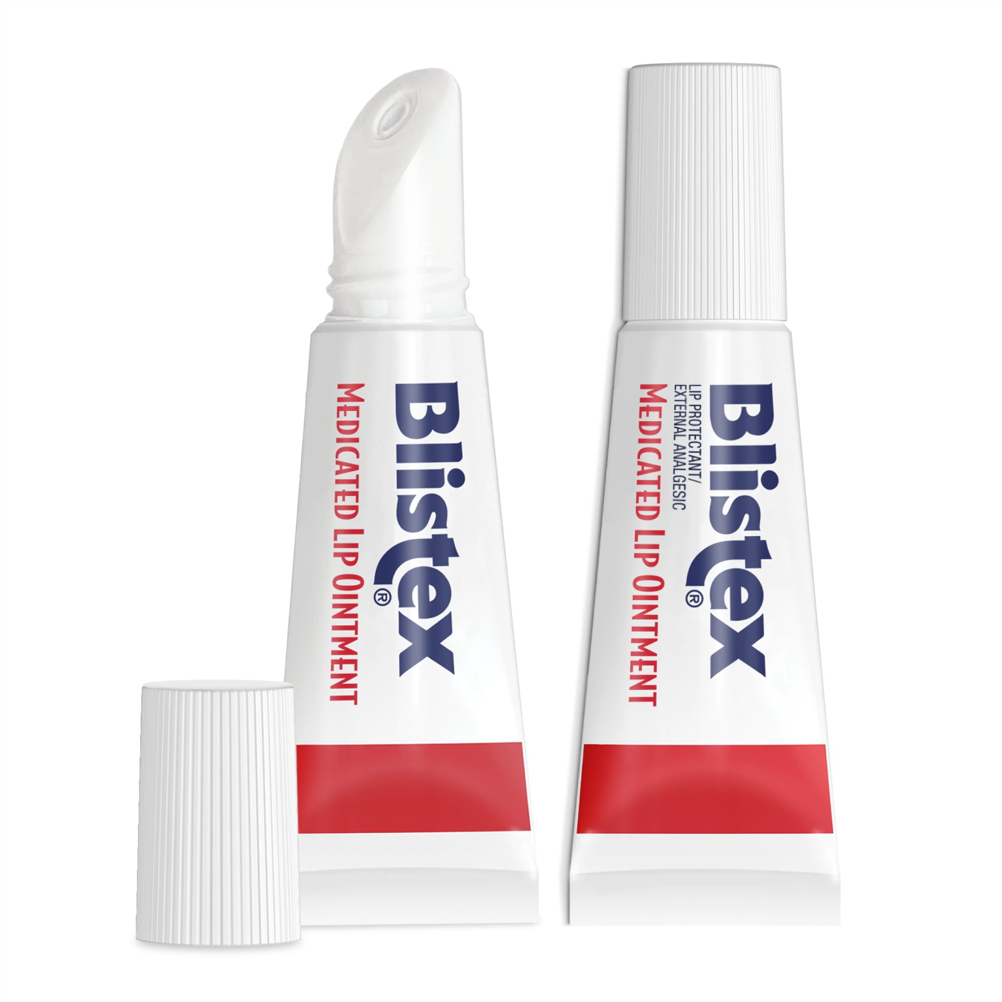 (3 pack) Blistex Medicated Lip Ointment - Advanced Moisture for Dry, Chapped Lips - 2 Count, 0.21oz Ea