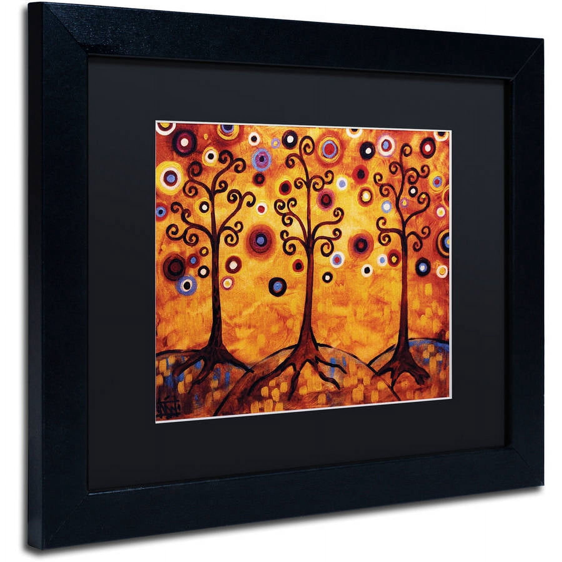 Trademark Fine Art "18" Canvas Art by Natasha Wescoat, Black Matte, Black Frame