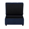 thumbnail image 3 of OakvillePark Kotey 4-in-1 Convertible Futon Chair, Blue, 3 of 8