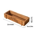 Blasgw 1pcs Wood Planter Box Rectangle Succulent Plant Pot Storage Box ...