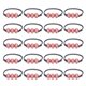 thumbnail image 5 of Minnieouse 20 piezas de pulseras de sóftbol, ​​cuerda de cera trenzada, recuerdo de fiesta deportiva, brazalete inspirador, mujeres, hombres, Type1 NO1, 5 of 6