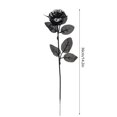 thumbnail image 2 of Artificial Rose Sequin Black Rose Imitation Rose Fake Rose Flower Halloween Decoration Sequin Black Rose Imitation Rose Fake Flower Halloween Decoration Multicolor Artificial, 2 of 7