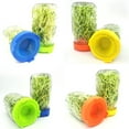 thumbnail image 3 of 4Pcs Easy Rinse and Drain Plastic Sprouting Lids for Wide Mouth Jars, 3 of 9