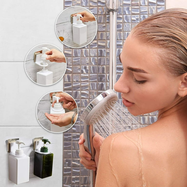 Shower Gel Bottle Rack Hook, Self Adhesive Wall Mounted Bracket