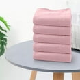 thumbnail image 5 of Lilgiuy Ultra Soft Washcloths 5 Pack, Solid Color Microfiber Towel Sets 24x12 inches, Absorbent and Quick Drying Washcloth, Multi-Purpose Wash Cloths for Bathroom, Hotel, Salad and Gym, 5 of 5
