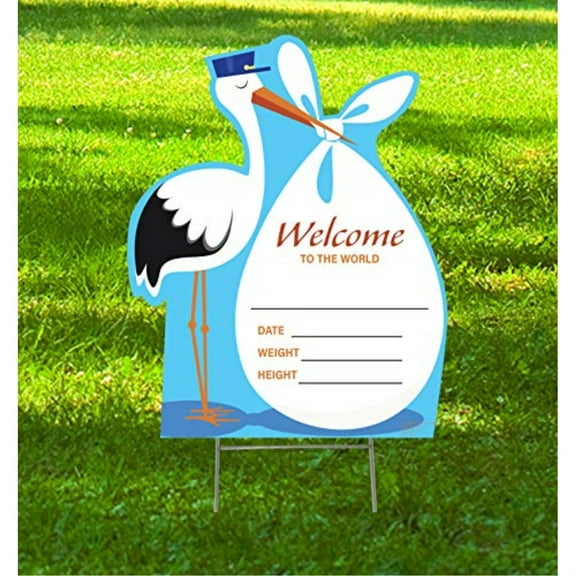 Its A Boy Stork Outdoor Standee