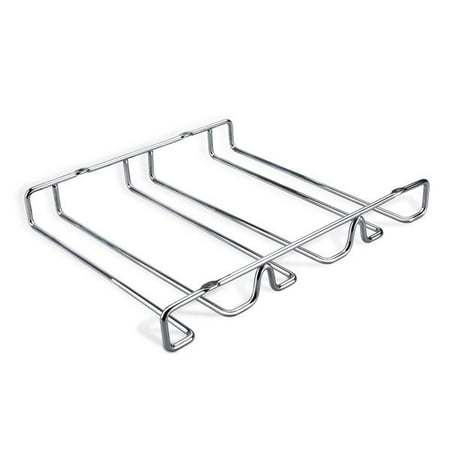 - Orblue Stemware Holder w/ Universal Mounting Kit - Chrome Under Cabinet Wine Glass Rack up to 9 Glasses