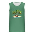 thumbnail image 4 of ALLLIST Cotton Mens Tank Tops Hawaiian Summer Pullover Green Casual Undershirts for Men Size S-2XL, 4 of 5