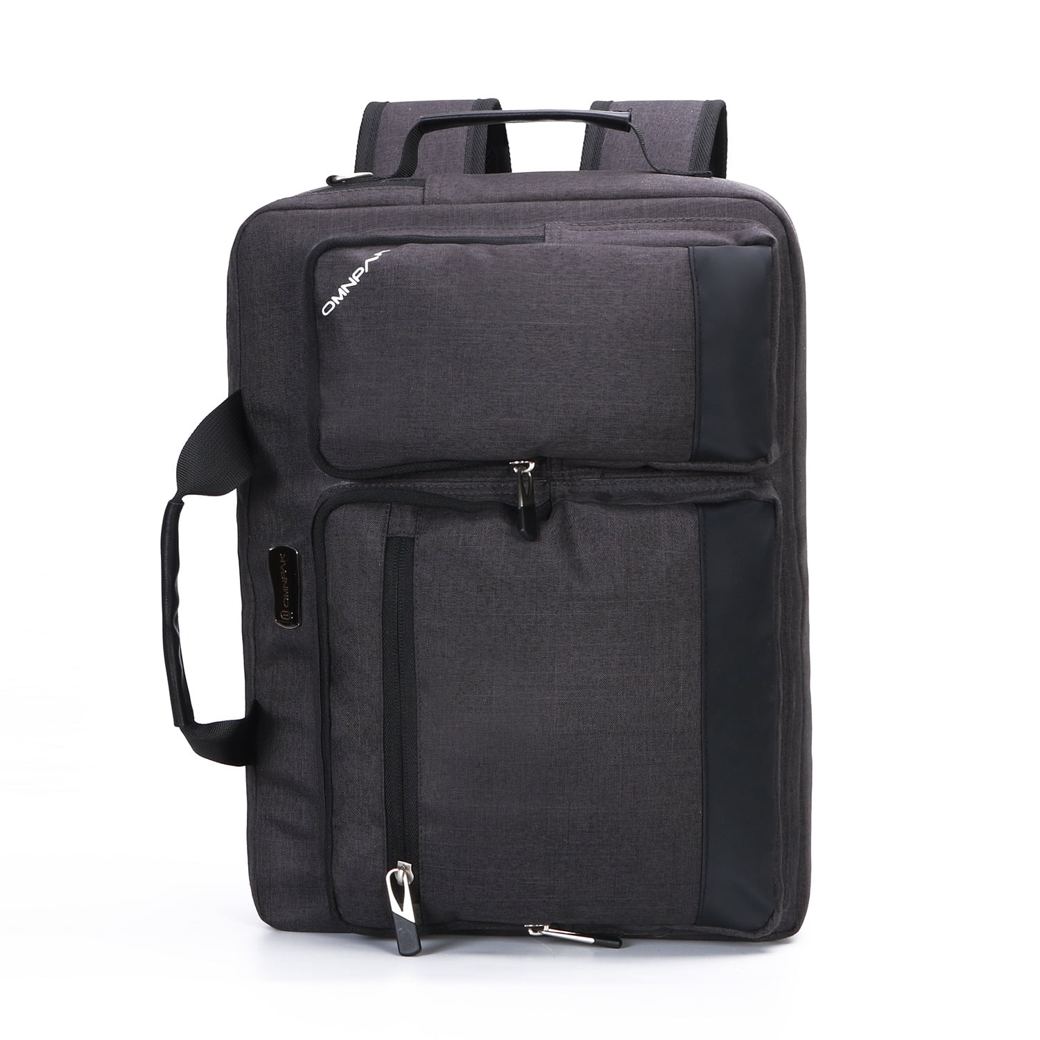 Buy Omnpak 15.6 Inch Laptop Briefcase to Backpack Hybrid Anti-theft ...