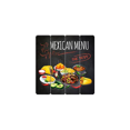 thumbnail image 1 of Panneau Mural en Bois Menu Mexicain, 1 of 1