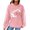 Pink, variant on Gkeoshab Cardigan Sweaters for Women Women's Long Sleeve V-Neck Button Down Cardigan Knit Shrugs Sweater Black L