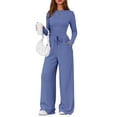 thumbnail image 1 of Conjunto Lounge de Dos Piezas para Mujer PRETTYGARDEN Azul Talla M, 1 of 8