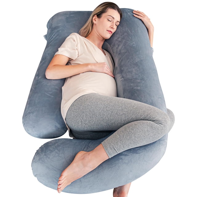 Almohada de embarazo Cute Castle Soft en forma de U con funda extraíble