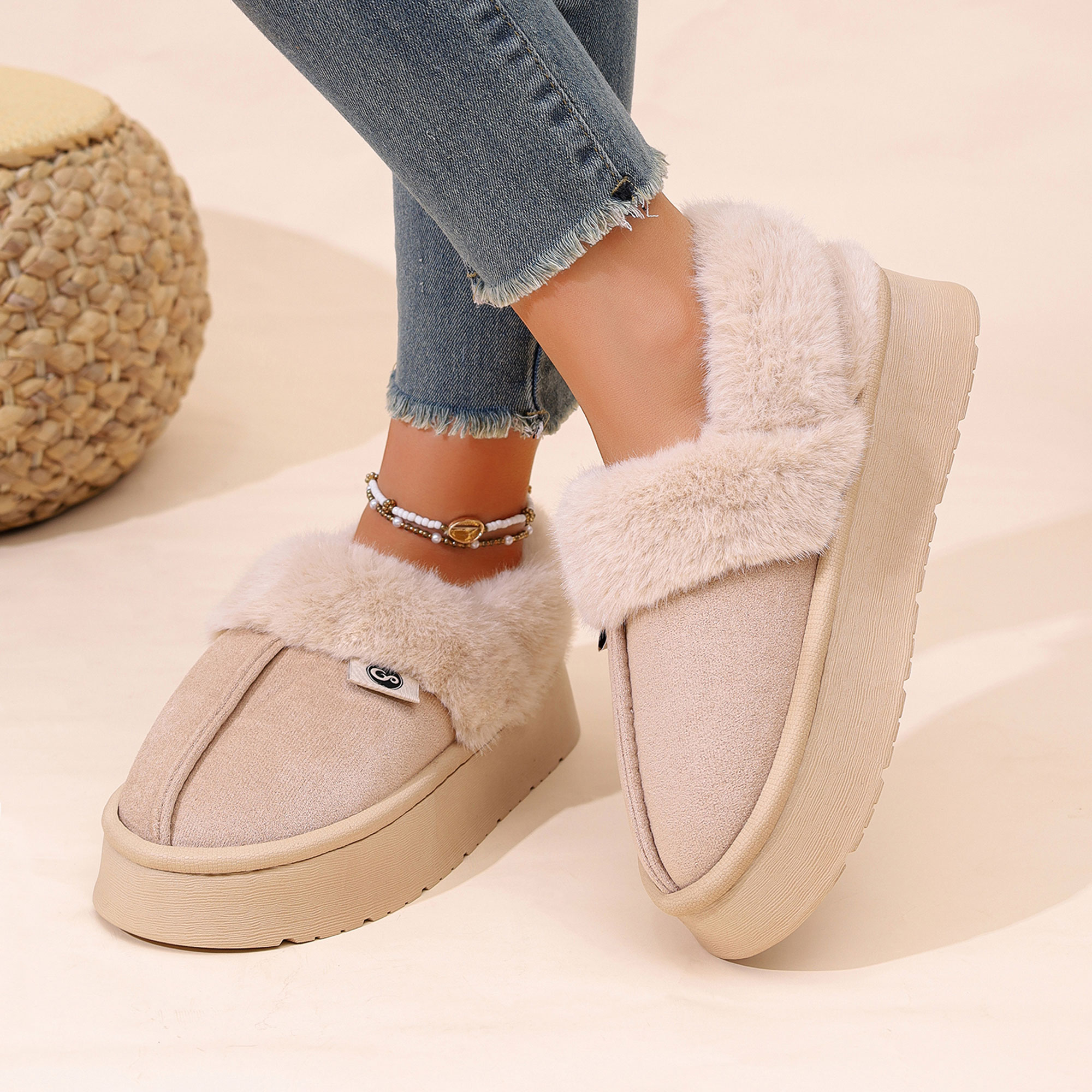 Ecetana Women's Fuzzy Memory Foam Slippers photo 6