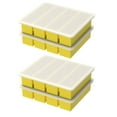 thumbnail image 6 of Trianu Silicone Freezer Tray, Ice Cube Tray, Silicone Soup Freezer Molds, Flexible Silicone Food Freezer Tray for Freezing Soup Sauce Leftovers (Yellow), 6 of 7