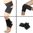 thumbnail image 1 of Fiudx Vendaje de Compresión, Estabilizador de Codo, Muñeca y Rodilla, Tejido Elástico, Soporte para Esguinces y Torceduras, Uso Versátil, Color Negro, 70 Cm de Largo, Incluye Un Vendaje., 1 of 5