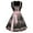 XQRW1-Black, variant on Meichang Traditional Dirndl Dress for Women Oktoberfest Square Neck Sleeveless Lace Up Maid Dress Bavarian Costume for Carnival Festival Party