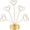 Gold, variant on Heart Shape Photo Tree Holder Metal Place Card Holders Wedding Photo Holders Picture Name Clips for Wedding Table Decor(xxw)