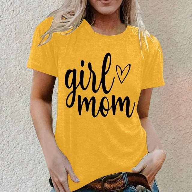 T-Shirts Décontractés pour Femmes à Manches Courtes avec Imprimé Graphique pour un Style Sans Effort au Quotidien