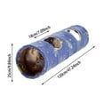 thumbnail image 2 of Cat Tunnel Tube with Toys Self Luminous Photoluminescence for Small Animals Bunny Rabbits Ferrets Puppy Toy Tunnels Indoor, 2 of 6