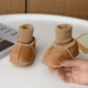 thumbnail image 3 of Otoño Invierno zapatos de bebé de fondo suave cuero como piel sintética zapatos para caminar integrados zapatos de algodón antideslizantes para bebés de 0 a 1 año, 3 of 5