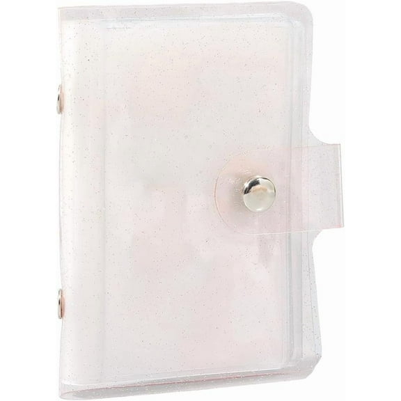 2 Pack 36 Pockets Instax Mini Picture Book Wallet Size Photo Album 4 x 3 Inch Rectangle PVC Plastic Small Polaroid Album Book Cover Holder for 3 Inch Pictures Photos Photocard Holder Storage