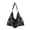 Black, variant on NCY Gingham Tote Bag Plaid Hobo Bag Winter Shoulder Tote Soft Fabric Slouchy Handbag for Women Girls Casual Daily Use