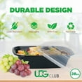 thumbnail image 2 of UEG Club Clear Plastic Microwave Safe Food Storage Containers, 38 oz  50 Count, 2 of 6