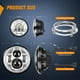 thumbnail image 2 of Kit de faros LED y faros antiniebla para motocicleta Nilight de 7 pulgadas+4,5 pulgadas, 2 of 7