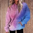 thumbnail image 5 of qucoqpe Oversized Sweatshirt for Women 2025 Fall Winter Fashion Gradient Long Sleeve Hoodies Pullover Tops with Kangaroo Pockets, 5 of 5