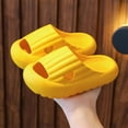 thumbnail image 2 of WUANDIXFA Kids Cloud Slides Boys Girls Slippers Slip-On Slide Sandals Non-Slip Kids Shower Shoes Bathroom Pool Indoor and Outdoor (Yellow, 1), 2 of 5