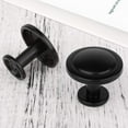 thumbnail image 3 of YIHATA  1-1/4" (31mm) Zinc Alloy Cabinet Knob, Matte Black, 6 Pack, 3 of 7