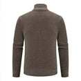 thumbnail image 4 of ZZHZGZ Fourth of July Mens Clothing Winter Mens Sweater Knit Sweater Stand Collar Slim Lapel Trend Thickened Warm Coat Late July Mens Shirts Graphic L, 4 of 7