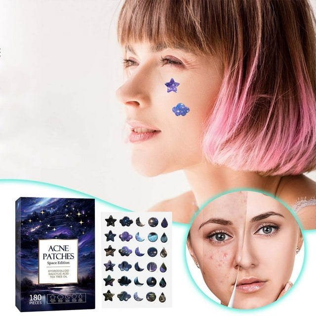 WIFKLSIIPG Starlight Patch Fading Closed Pimples Clearing Pimples Breathable Repairing Skin Pattern Patch
