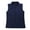 Navy, variant on Women Casual Quilted Sleeveless Light Weight Vest Stretch Rib Navy S
