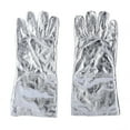 thumbnail image 1 of Long Safety Work Heat Resistant Gloves Aluminized Fire Smelting Welding Glove, 1 of 12