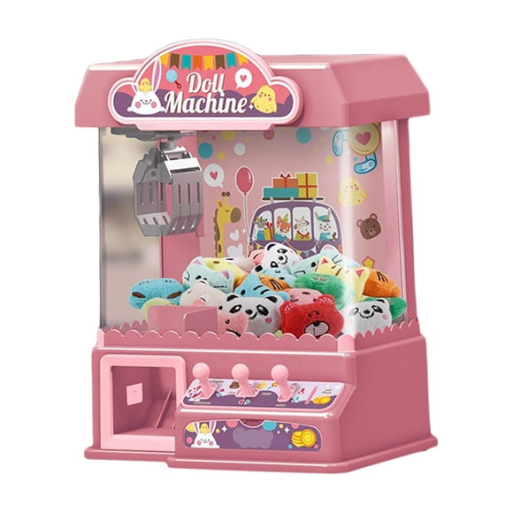 Vogacara Claw Machine Practical Claw Catch Toy Machine Doll for Game Juguetes Rojo