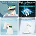 thumbnail image 4 of POS Cash Register, All in One Smart Touch Screen Cash Register POS with 15.6" Touch Screen, 2-Core CPU, 4GB RAM, 128GB SSD, 58MM Thermal Printer, Adjustable Angle for Retail, Restaurant, 4 of 8