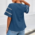 thumbnail image 4 of Lmueinov Womens Summer Short Sleeve Tops Crew Neck Tee with Decorative Cutout Sleeves 2026 Fashion Casual Loose Fit Cute Basic TShirts, 4 of 4