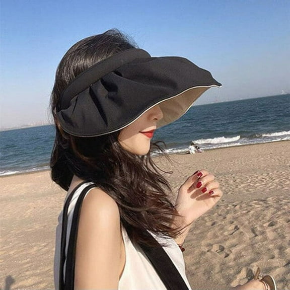 CoCopeaunt Sun Hat Woman Summer Sun Protection Uv Beach Sun Hat Cycling Open Top Sun Hat Shell Hat